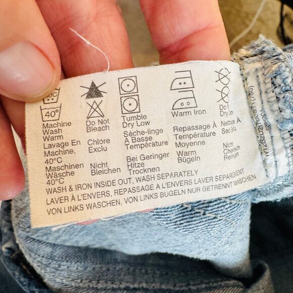 Vintage Esprit Denim A-Line Skirt Size Approx 12 Y2K Style Grunge Jean Skirt - Picture 5 of 10